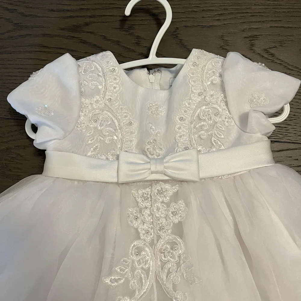 Sarah Louise designer girl baptism dress 6M NWT retail $400usd - Picture 3 of 9